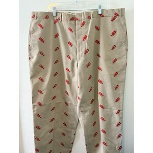 Murrays Toggery Shop Nantucket Reds Chino Pants Men Size 44 Beige Red